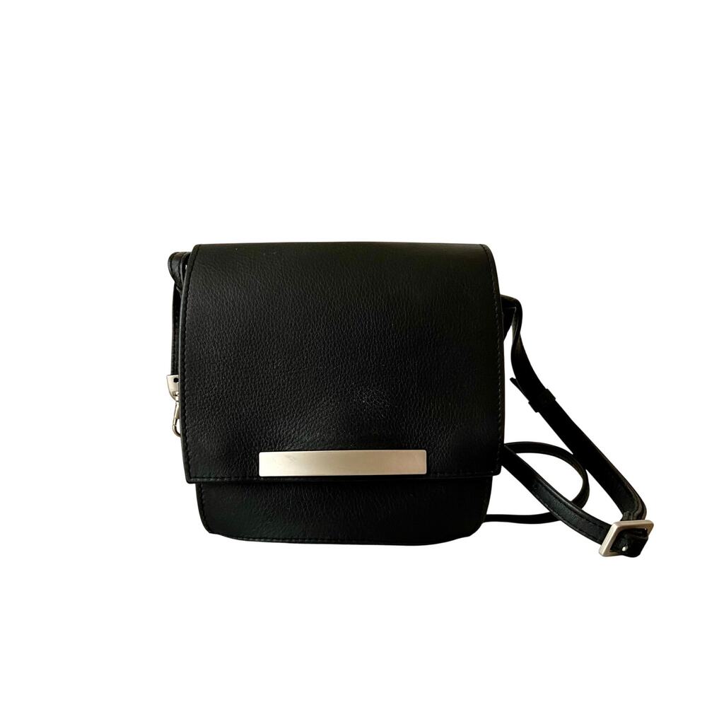 Olbrish Cover B Black Leather Crossbody Bag